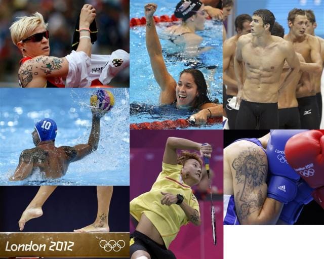 オリンピック選手タトゥー